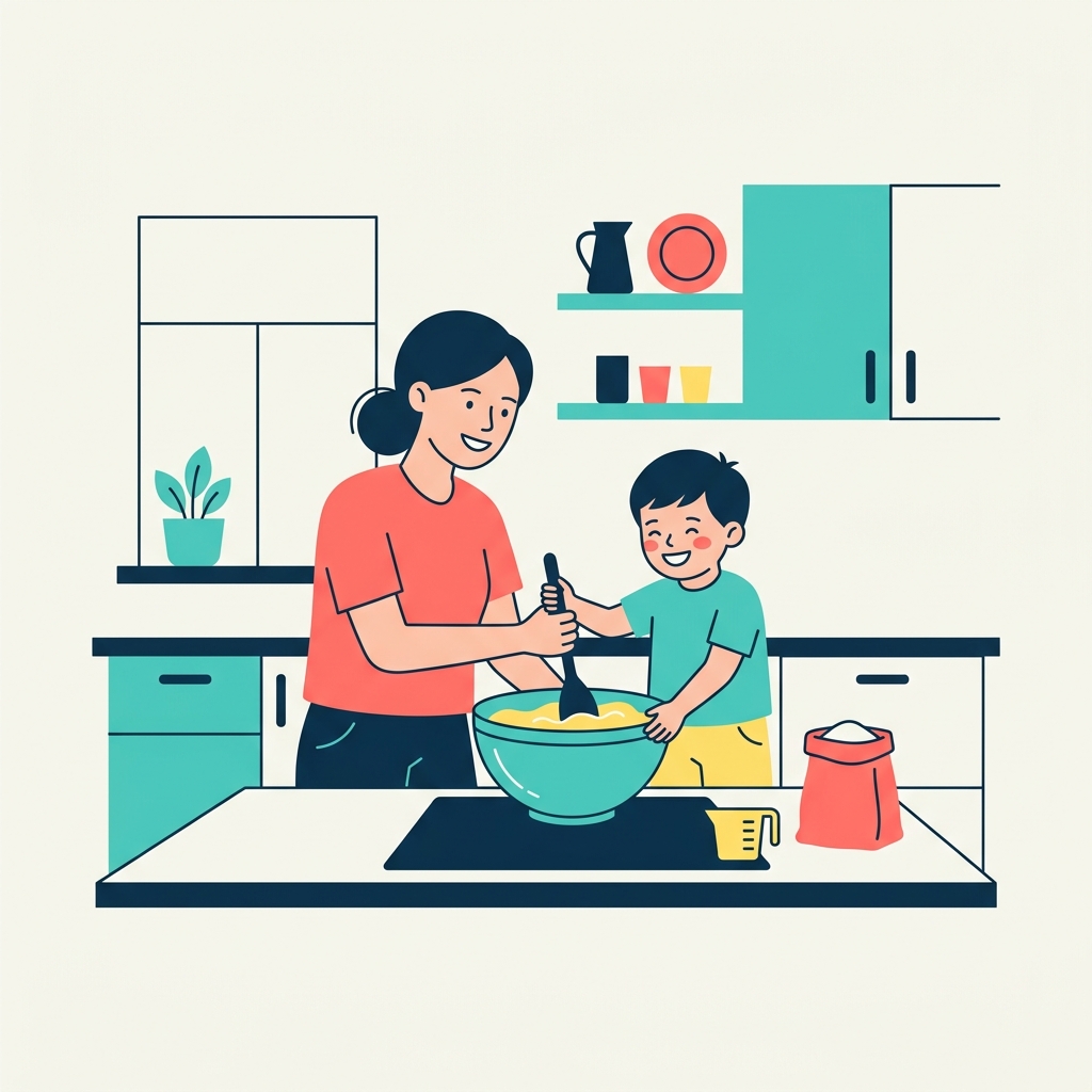 Cocinar en familia: recetas fáciles y sin fuego