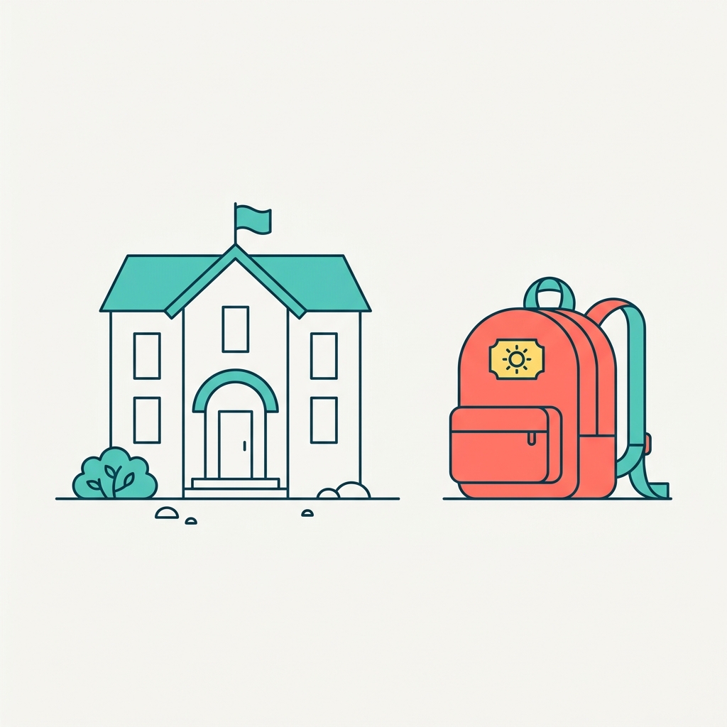 Ilustración de la guía: Preparación para la escuela: pequeñas rutinas y habilidades para practicar en casa