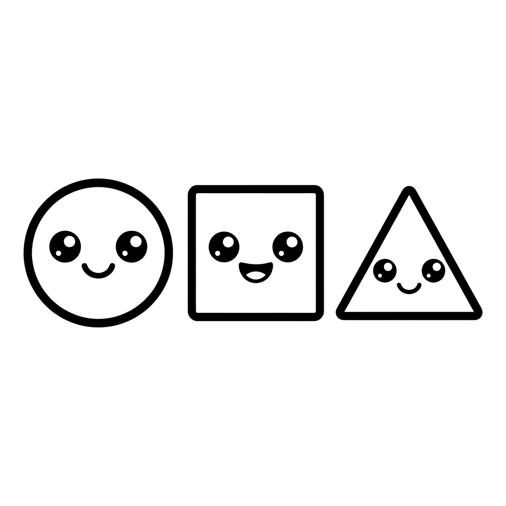 Formas geométricas para colorear