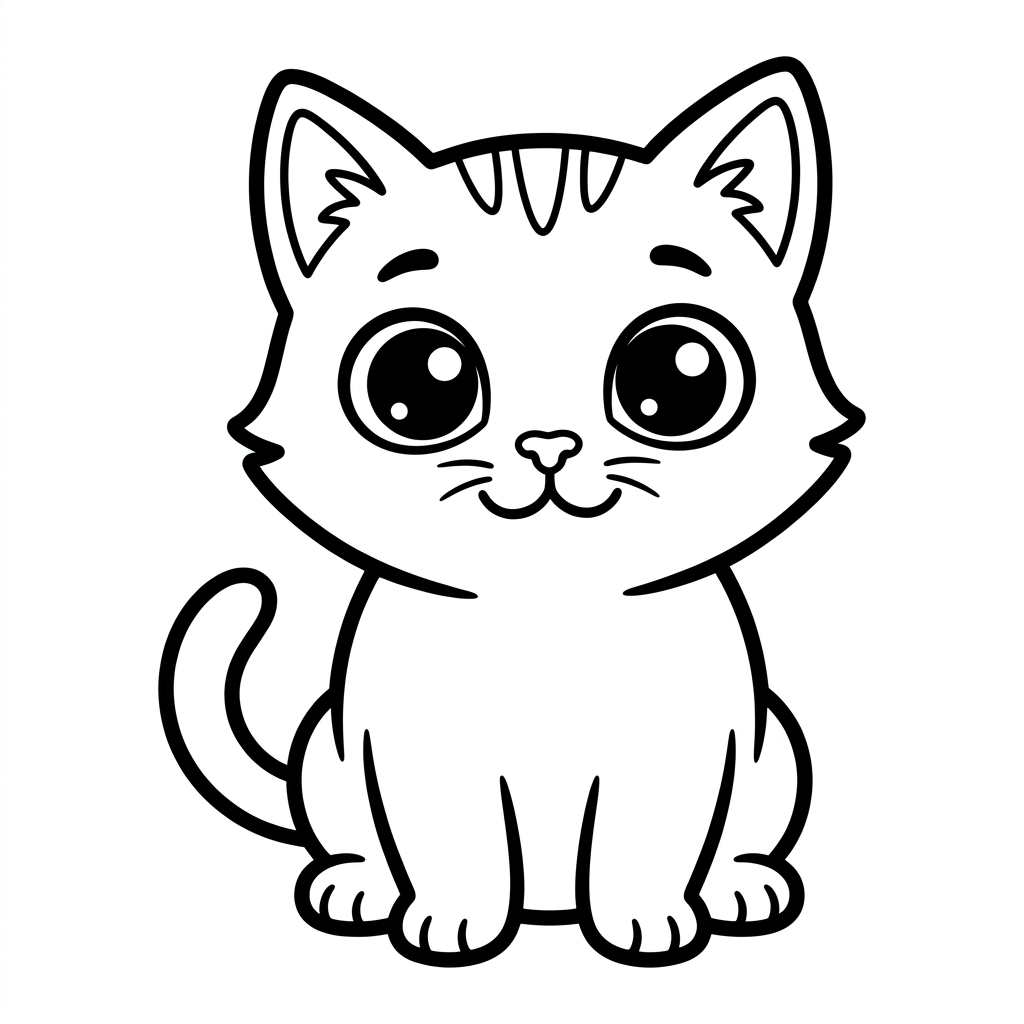 Gatito para Colorear