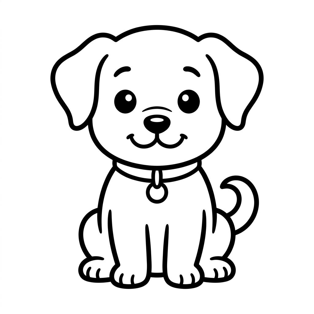 Perrito para Colorear