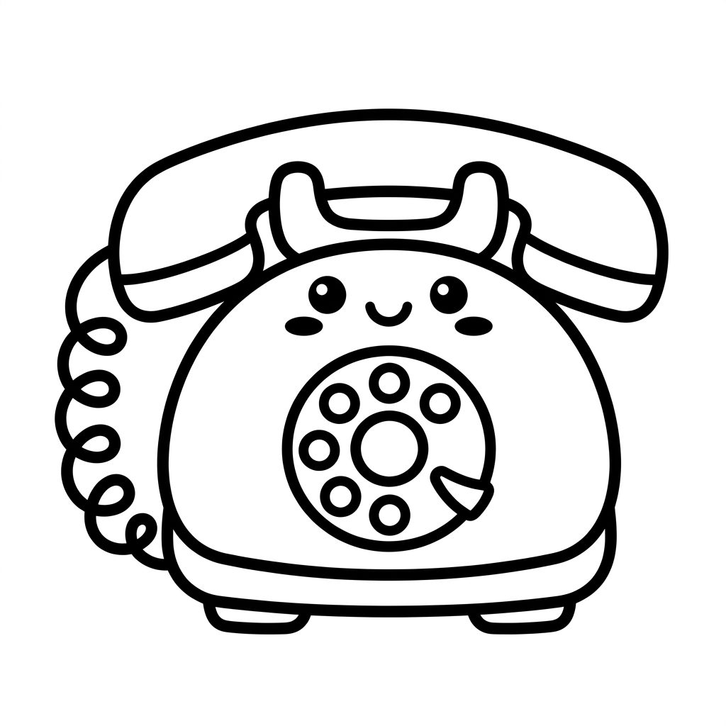 Teléfonos para colorear